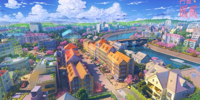 1920x1080 22 Anime City Wallpapers - Wallpaperboat