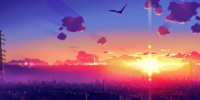 1920x1200 Gorgeous Anime City Wallpaper 42584 1920x1200px