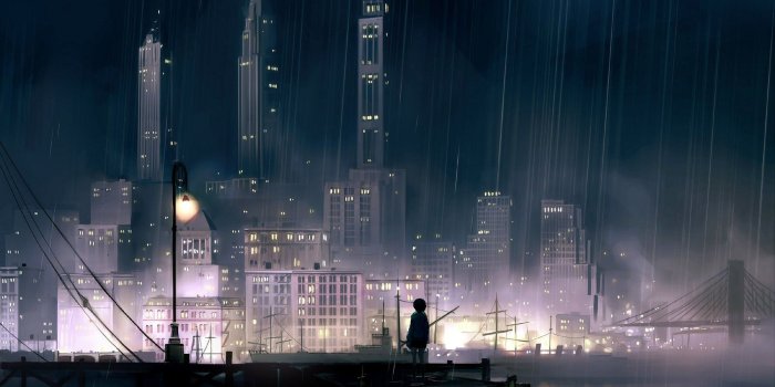 2400x1500 Pin oleh ••• di Manga | Wallpaper pemandangan anime, Wallpaper anime,  Pemandangan anime