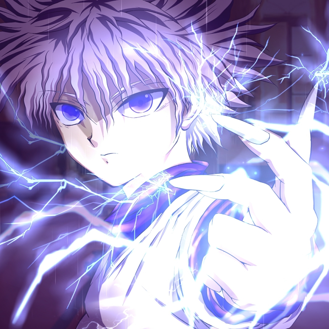 1080x1080 Killua-Hunter X Hunter - anime live wallpaper [DOWNLOAD FREE] #9367