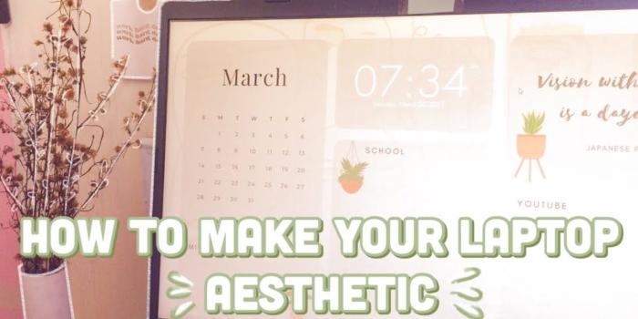 1280x720 HOW TO MAKE YOUR LAPTOP AESTHETIC (Customize Windows 10 laptop) I How to  make a wallpaper organizer