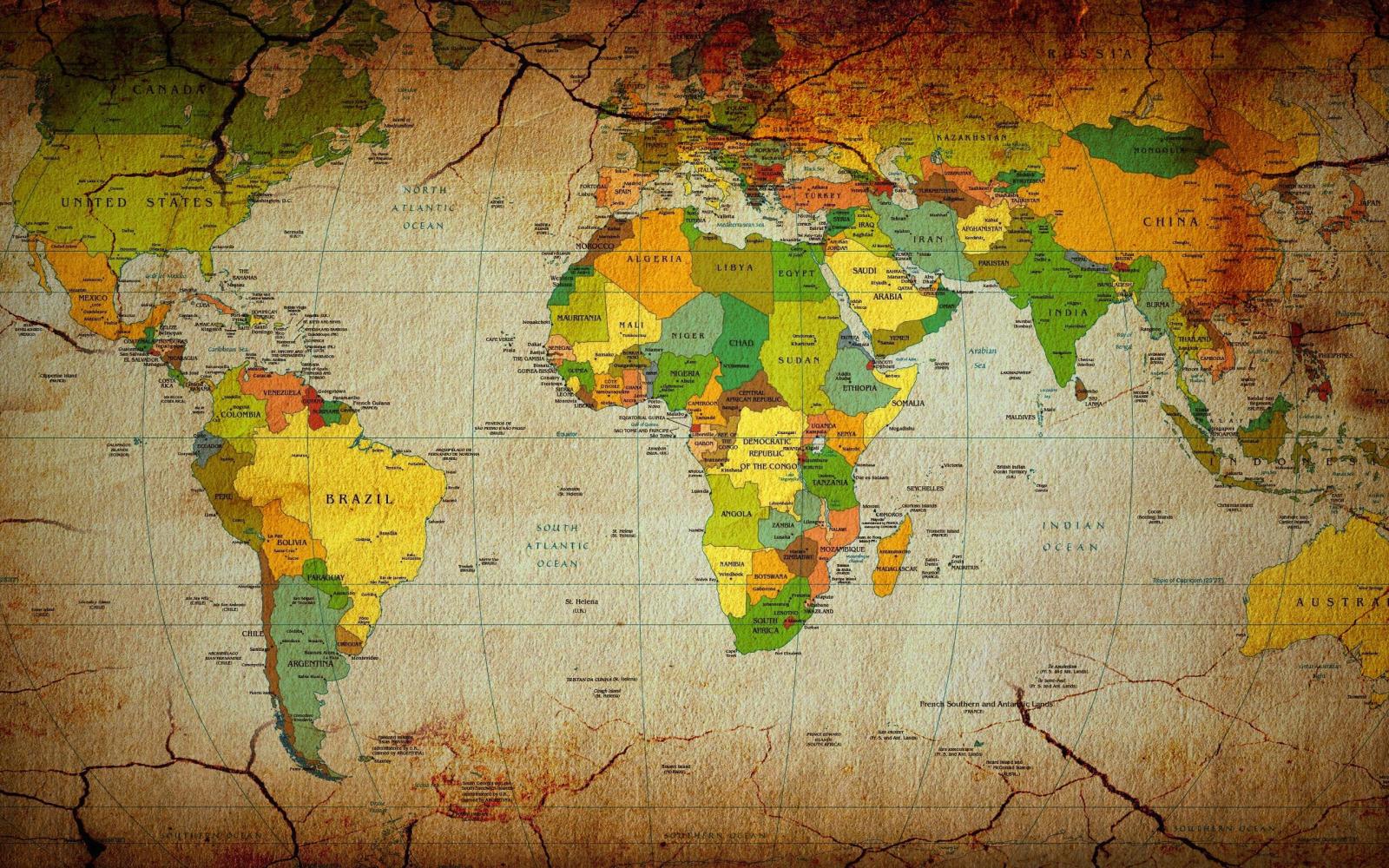 2560x1600 Maps Countries Wallpaper | World map wallpaper, World map picture, Color  world map