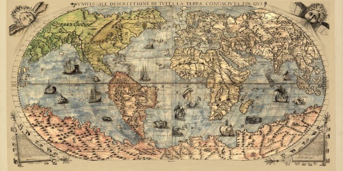 1366x768 Vintage Map Wallpapers