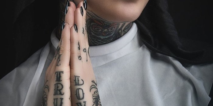 1080x1920 Wallpaper Tattoo, Nuns, 500px, Women, Model, Nose Rings • Wallpaper For You  HD Wallpaper For Desktop & Mobile
