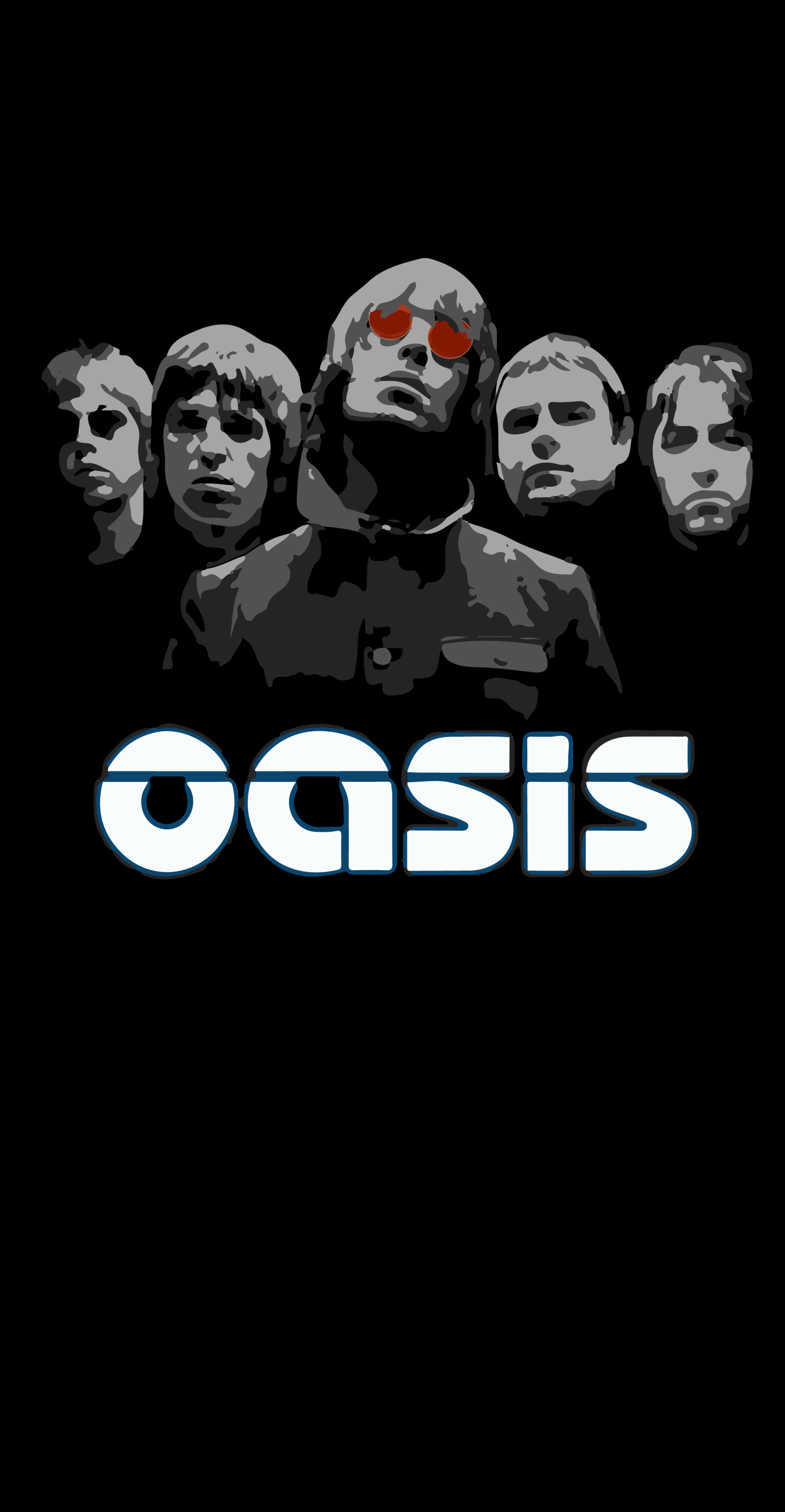2160x4160 An oasis themed wallpaper I made enjoy :) | Rock band posters, Band  wallpapers, Oasis band