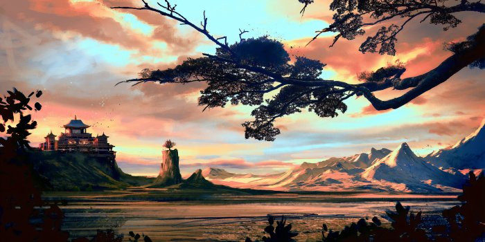 3840x2026 Chinese Temple 4k, HD Artist, 4k Wallpapers, Images, Backgrounds, Photos  and Pictures