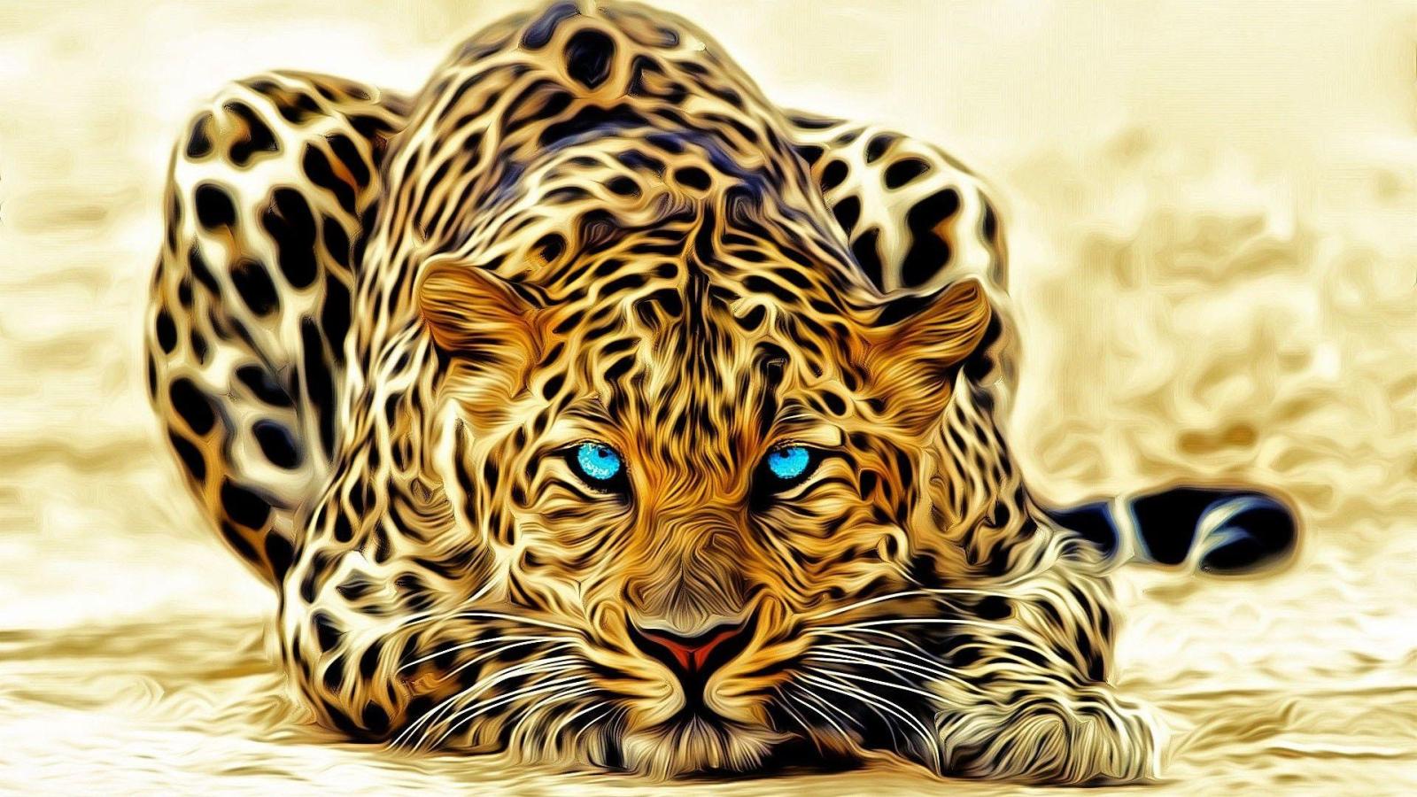 1920x1080 Wallpapers 3D Leopard