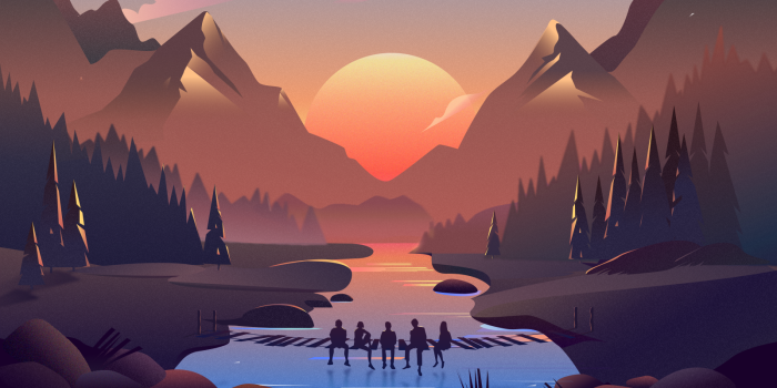 1600x1200 Illustration Landscape Wallpapers - Top Free Illustration Landscape  Backgrounds - WallpaperAccess