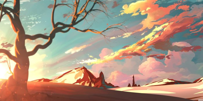 3840x1600 Landscape Illustration Ultra HD Desktop Background Wallpaper for 4K UHD TV  : Widescreen & UltraWide Desktop & Laptop : Tablet : Smartphone