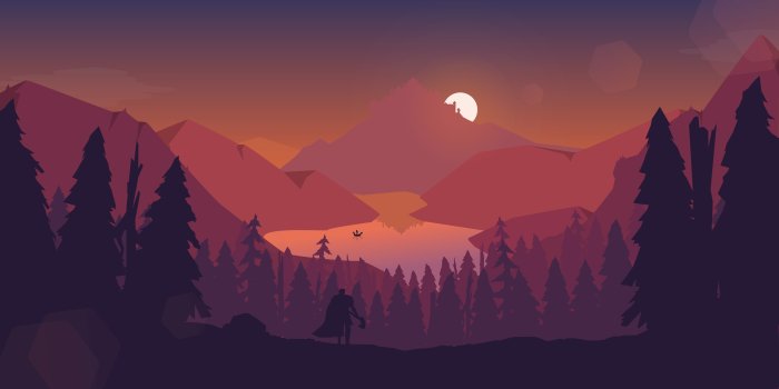 3840x2160 Lake Forest Mountains Illustration 4k, HD Artist, 4k Wallpapers, Images,  Backgrounds, Photos and Pictures