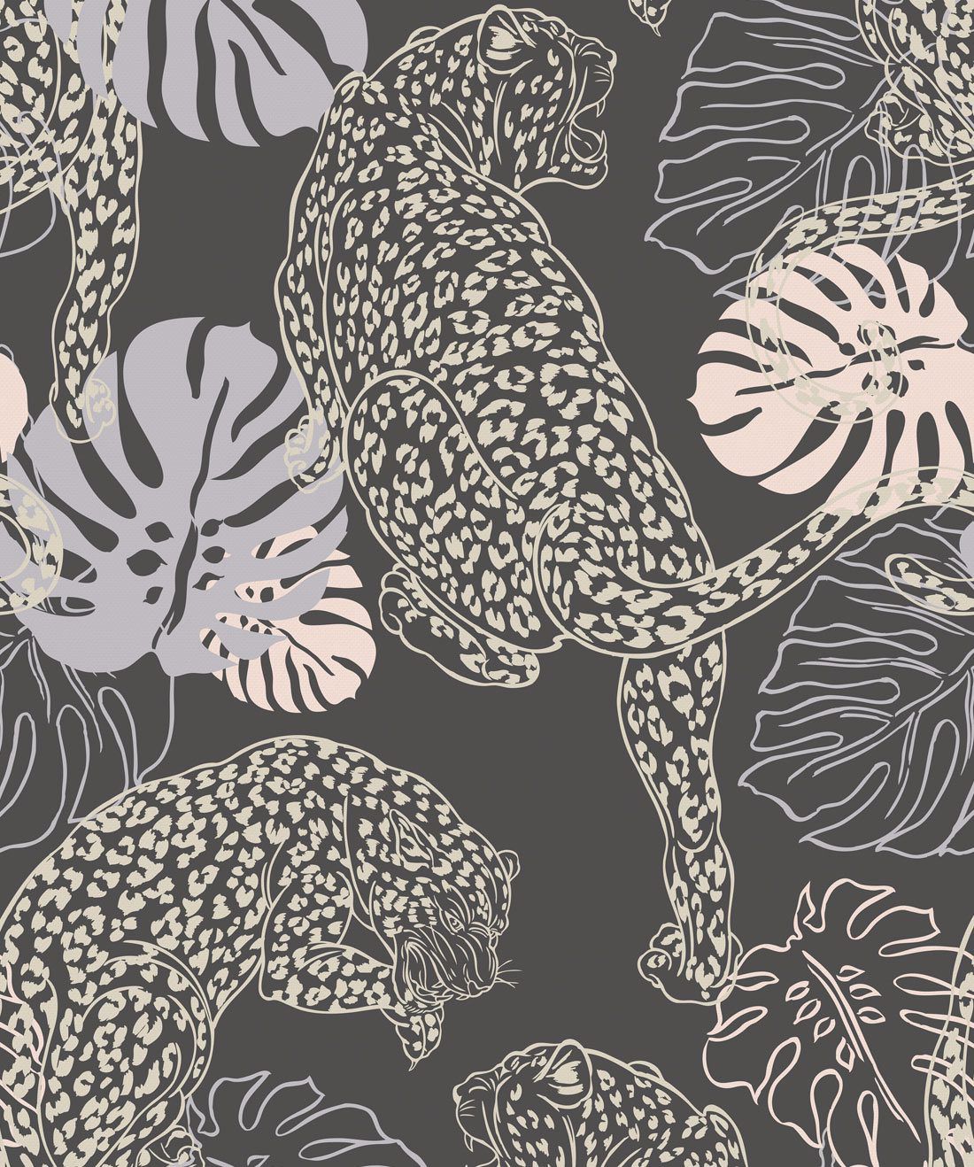 1100x1318 Leopard, Stunning Art Deco Inspired Wallpaper • Milton & King