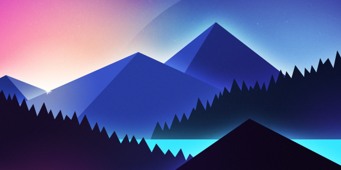 3440x1440 Mountains Wallpaper 4K, Illustration, Flight, Night, Sunset, Nature, #2734