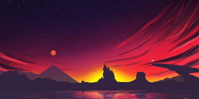 1366x768 1366x768 Minimal Sunset Landscape 4k 1366x768 Resolution HD 4k Wallpapers,  Images, Backgrounds, Photos and Pictures