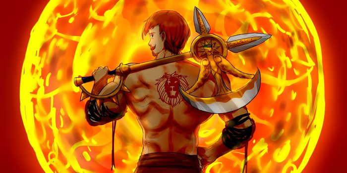 4429x2491 Escanor (The Seven Deadly Sins) 4k Ultra HD Wallpaper | Background Image |  4429x2491