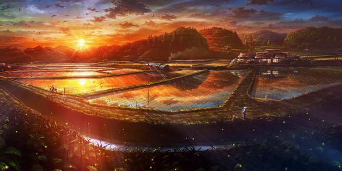 1920x1080 Fantastic Anime Scenery Wallpaper #6788431