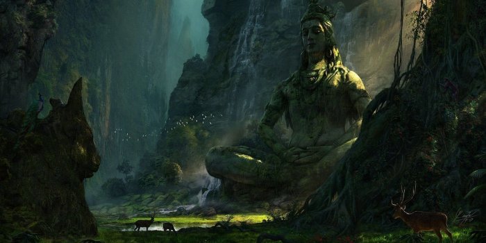 1920x1080 Unexplored Ruins (Lord Shiva). : Wallpapers Desktop Background