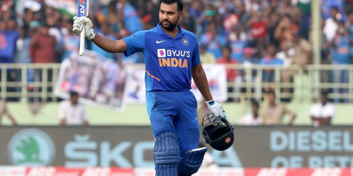 1024x768 Indian cricketer Rohit Sharma on ground