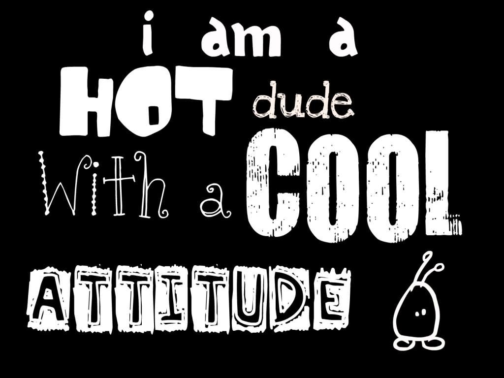 1024x768 Attitude Black Wallpaper