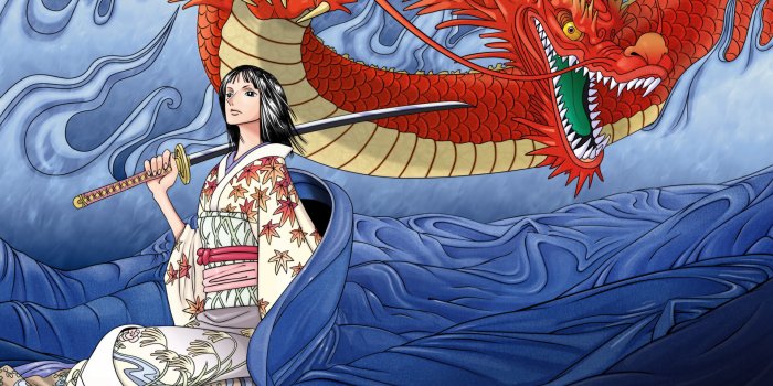 1920x1200 Nico Robin (One Piece) and dragon: wallpapers