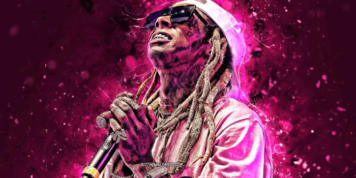 3840x2400 Download wallpapers Lil Wayne, 4K, american singer, purple neon lights,  music stars, american celebrity, Dwayne Michael Carter, creative, Lil Wayne  4K for desktop with resolution 3840x2400. High Quality HD pictures  wallpapers