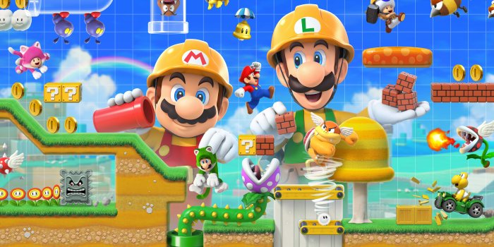 3840x2160 super Mario Maker 2 B UHD 4K Wallpaper