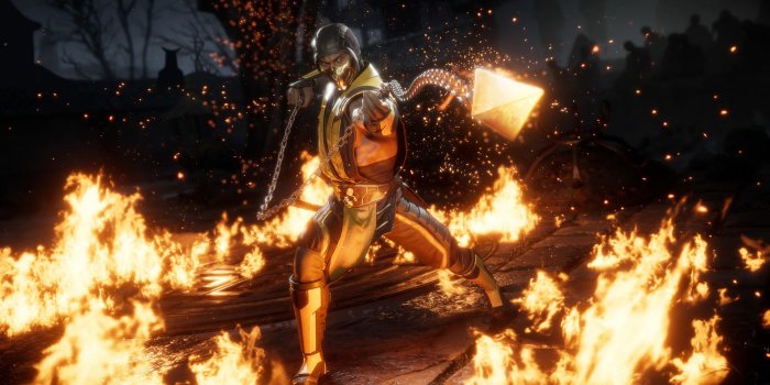 1920x1080 Download wallpaper: Mortal Kombat 11 Scorpion 1920x1080