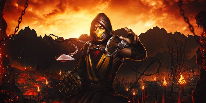 3840x2715 Scorpion Wallpaper 4K, Mortal Kombat, Graphics CGI, #5080