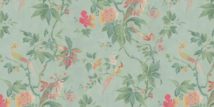 1000x1000 Paradise by Little Greene - Sage Green - Wallpaper : Wallpaper Direct