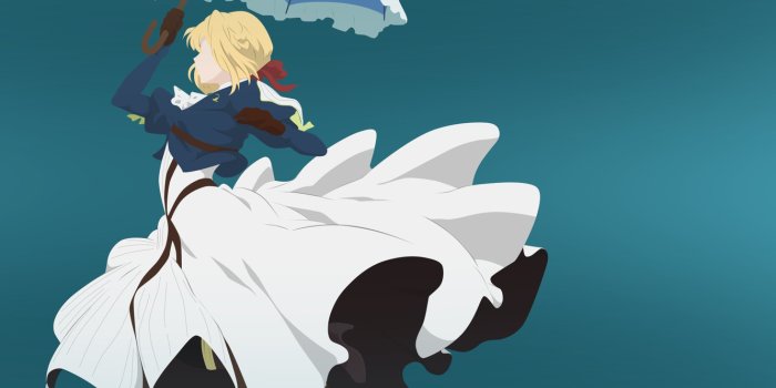 1332x850 Wallpaper girl, minimalism, Violet Evergarden images for desktop, section  сёнэн - download