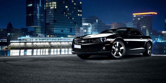 1920x1200 Chevrolet Camaro Ss Black - 1920x1200 Wallpaper - teahub.io