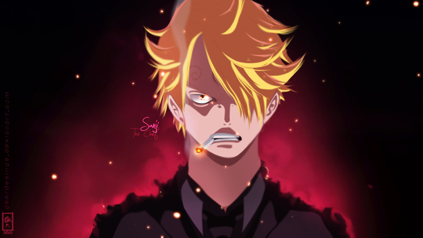 1366x768 Sanji (One Piece) wallpapers 1366x768 (laptop) desktop backgrounds