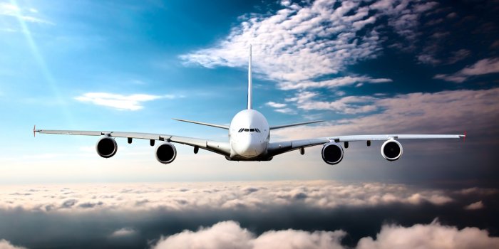 1366x768 Download 1366x768 wallpaper airplane, sky, clouds, tablet, laptop, 1366x768  hd image, background, 17382