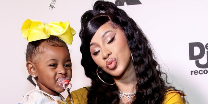 2560x1440 Cardi B Wore a Crystal-Studded Ombré Manicure for Kulture's Birthday — See  the Photos | Allure