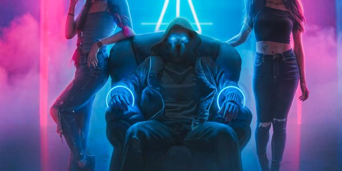 2560x2560 Bad boy Wallpaper 4K, Bad girls, Neon light, Night club, Mask, Graphics  CGI, #985