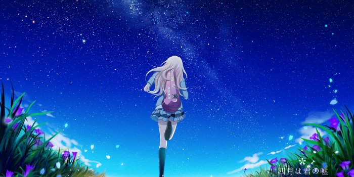 1800x1042 Download wallpaper from anime Your Lie in April with tags: Cool, Kaori  Miyazono, Your Lie in April