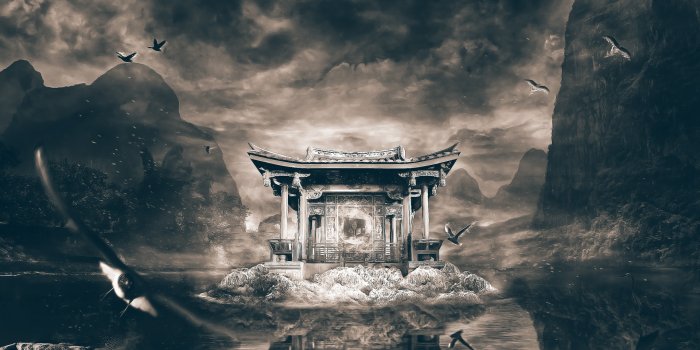 1920x1080 Chinese temple wallpaper - Fantasy wallpapers - #22301