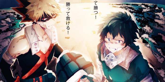 2880x1800 Deku & Bakugo - My Hero Academia HD wallpaper download
