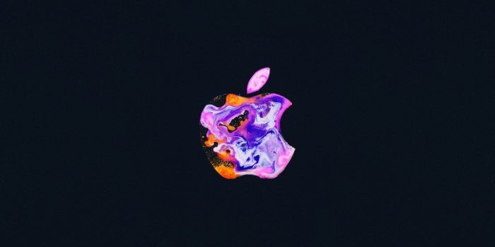 2880x1800 Apple logo Wallpaper 4K, iPhone 12, Liquid art, Black background,  Technology, #1430