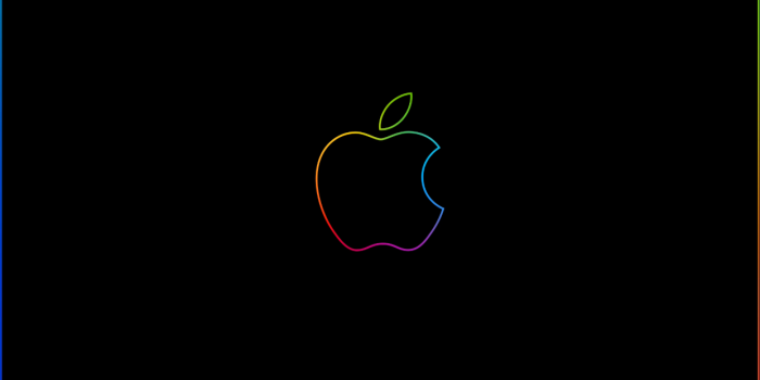 1242x2208 Rainbow border & apple logo iPhone wallpapers Imgur links : r/iphone