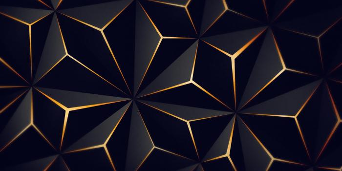 3840x2160 Triangle Solid Black Gold 4k, HD Abstract, 4k Wallpapers, Images,  Backgrounds, Photos and Pictures