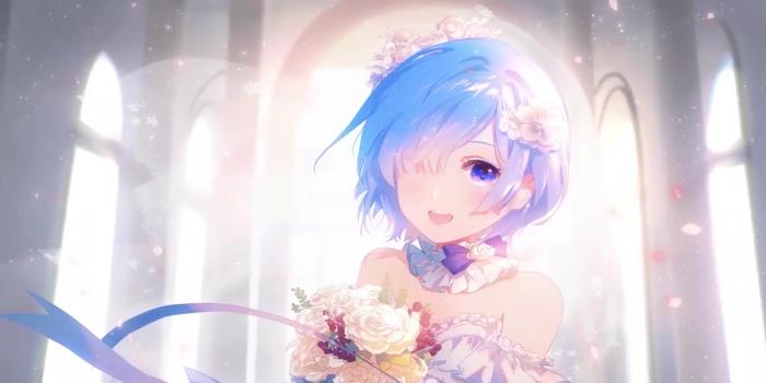 1920x1080 Rem In Wedding Dress Re:Zero Live Wallpaper - WallpaperWaifu
