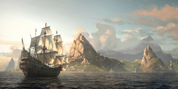 1920x1200 52+ Old Ship
