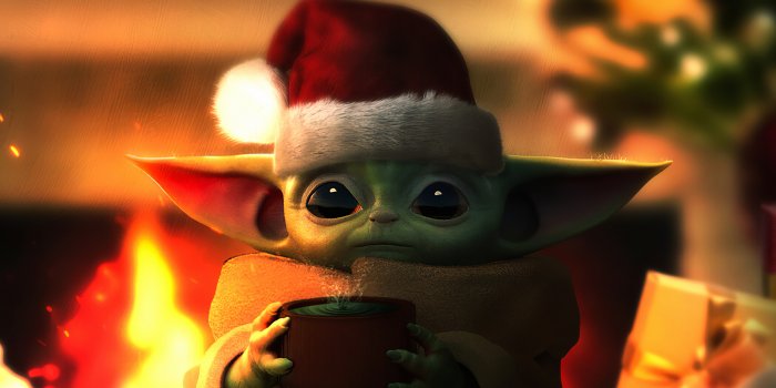 3840x2160 Baby Yoda wearing a santa hat 4k Ultra HD Wallpaper | Background Image |  3840x2160