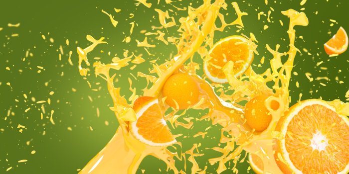 1332x850 Wallpaper squirt, splash, oranges, juice images for desktop, section  рендеринг - download