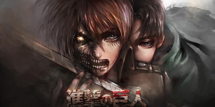 1600x900 anime, Shingeki no Kyojin, Eren Jeager, darkness, screenshot, computer  wallpaper, comic book » High quality walls
