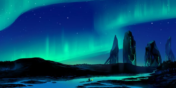 6312x3000 Aurora Borealis Town 5k, HD Artist, 4k Wallpapers, Images, Backgrounds,  Photos and Pictures