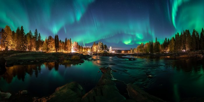 2048x1085 Aurora, Borealis, Finland, Light, Nature Wallpaper & Background Image -  uBackground.com
