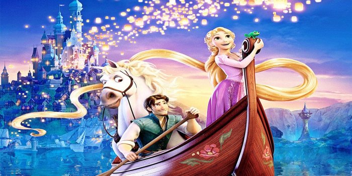 1366x820 Disney Tangled Wallpaper Mural | Marmalade Art