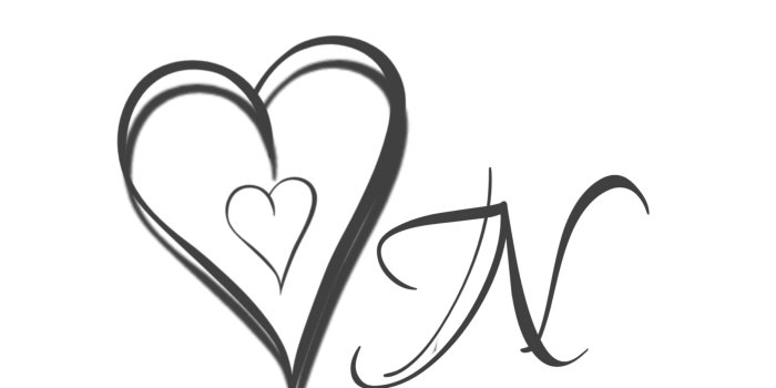 2560x2560 Amazing N Name Love Wallpapers