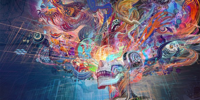 1600x900 Desktop Wallpaper Abstract, Thoughts, Human Brain, Colorful, Hd Image,  Picture, Background, Zvf19x